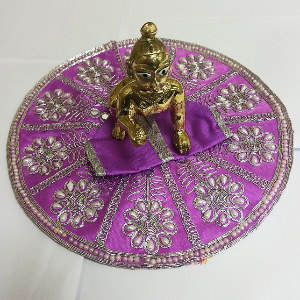 Laddu Gopal Purple Pearl Poshak