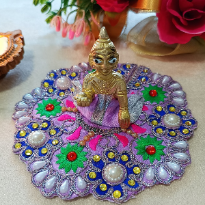 Laddu Gopal Poshak Shreya Purple